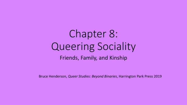 chapter 8 queering sociality friends family