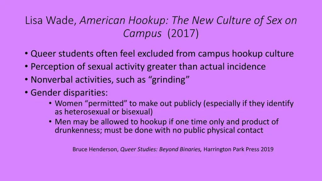 lisa wade american hookup the new culture