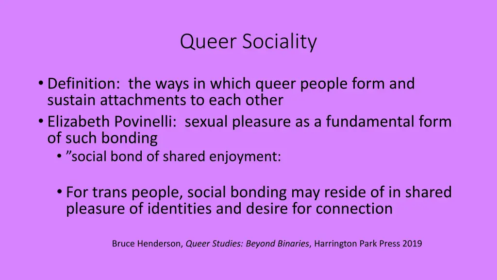 queer sociality