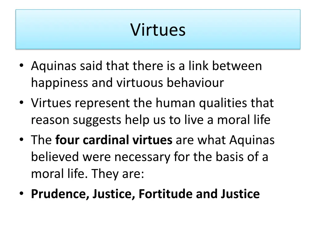 virtues