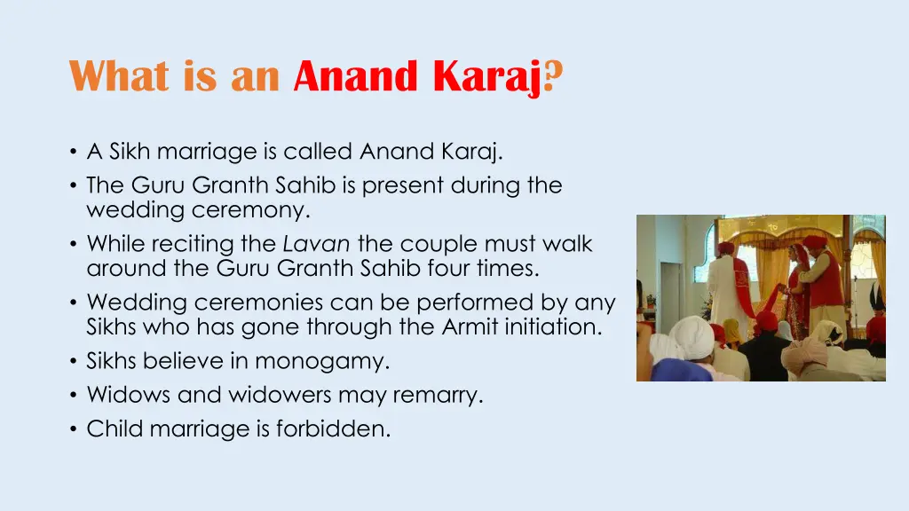 what is an anand karaj