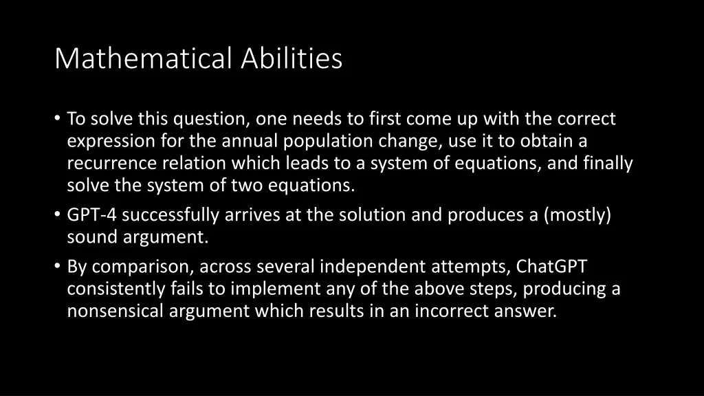 mathematical abilities 2
