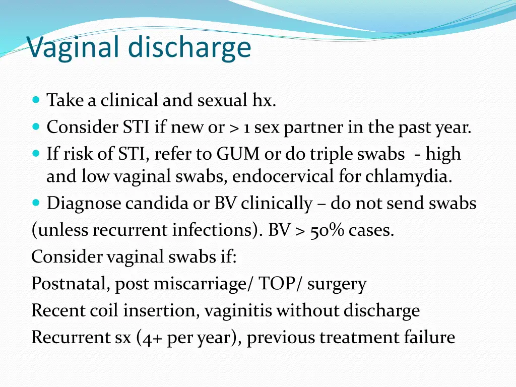 vaginal discharge