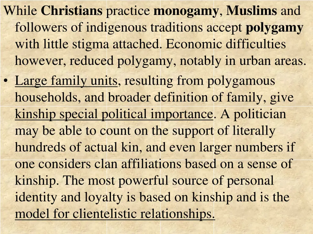 while christians practice monogamy muslims