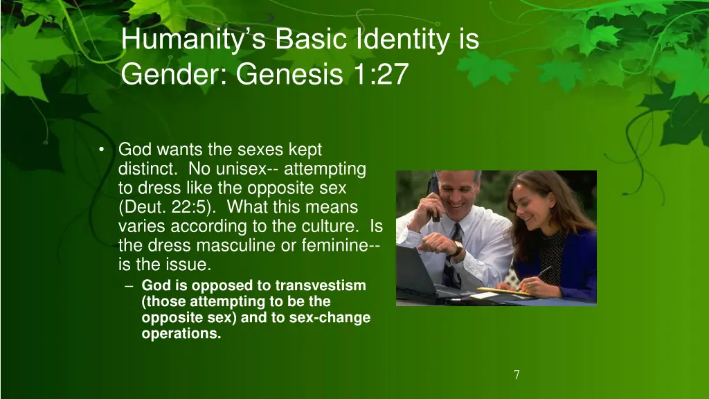 humanity s basic identity is gender genesis 1 27