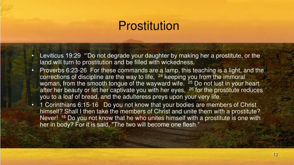 prostitution