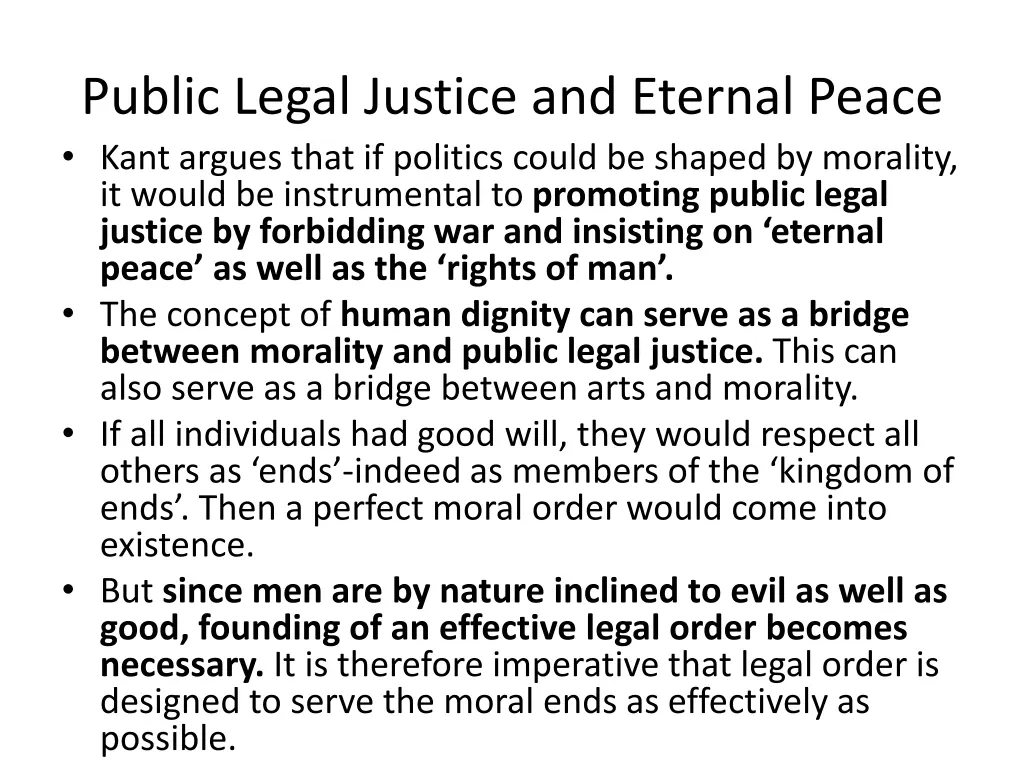 public legal justice and eternal peace kant