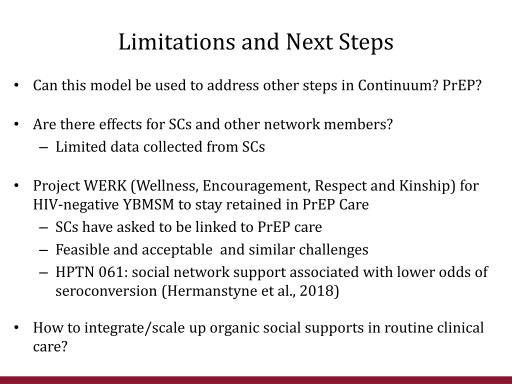 limitations and next steps 1