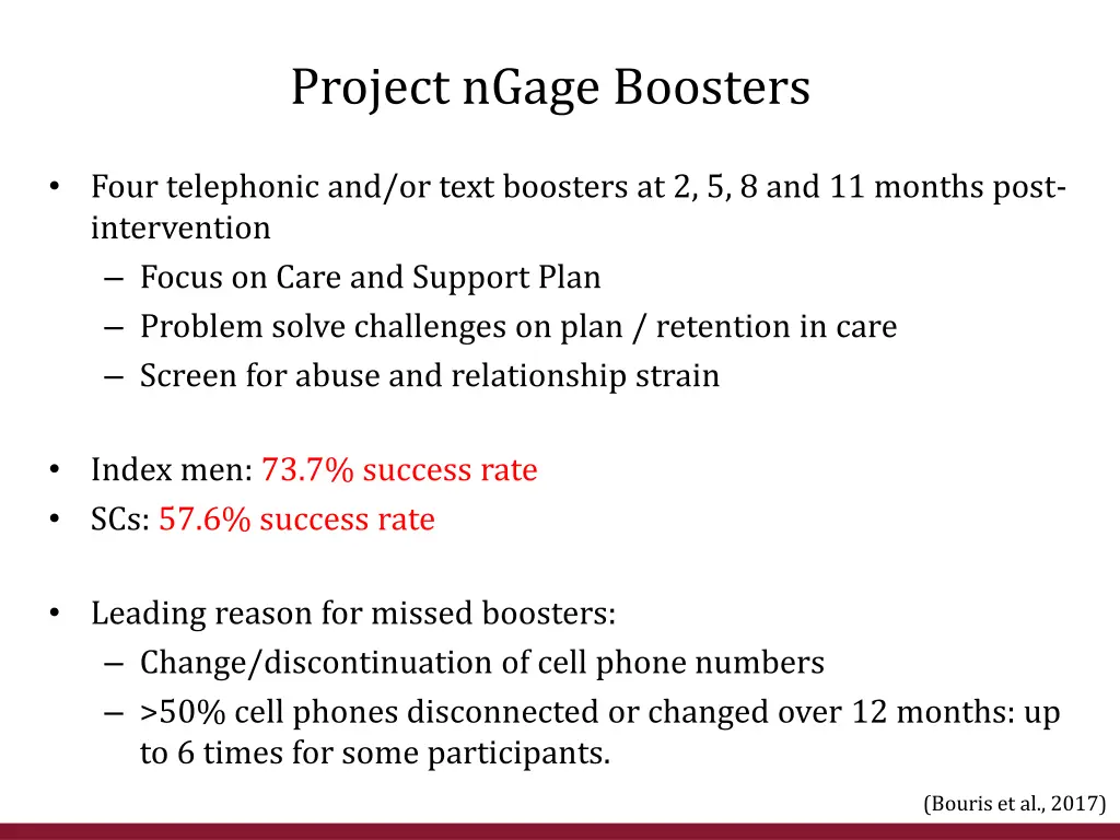 project ngage boosters