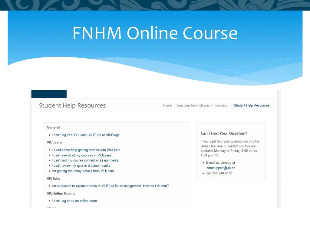 fnhm online course