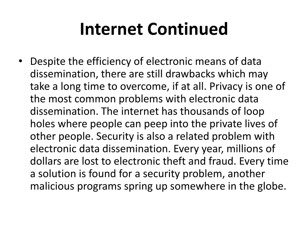 internet continued 6