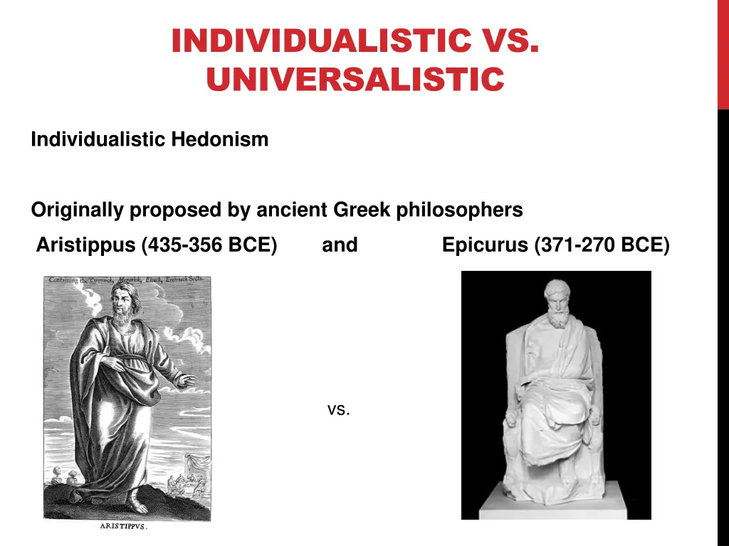 individualistic vs universalistic