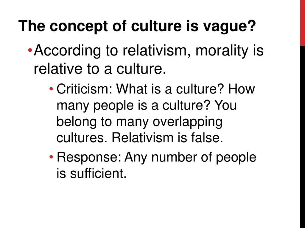 the concept of culture is vague according