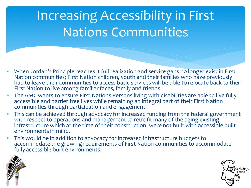 increasing accessibility in first nations