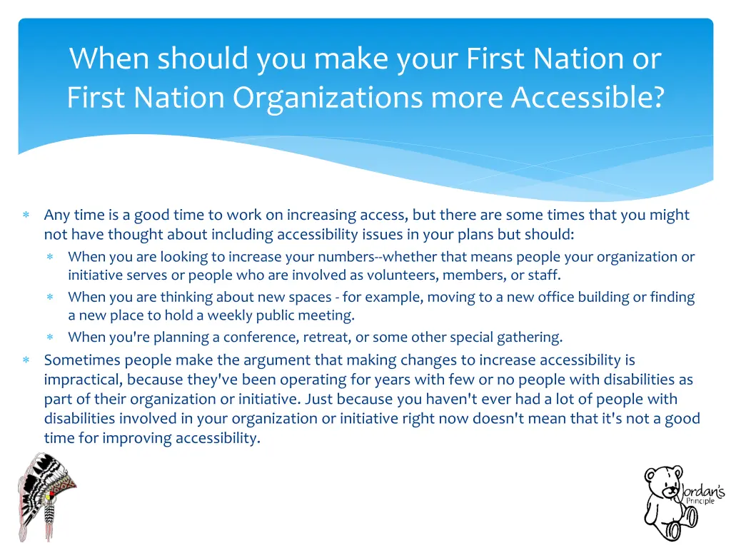 when should you make your first nation or first