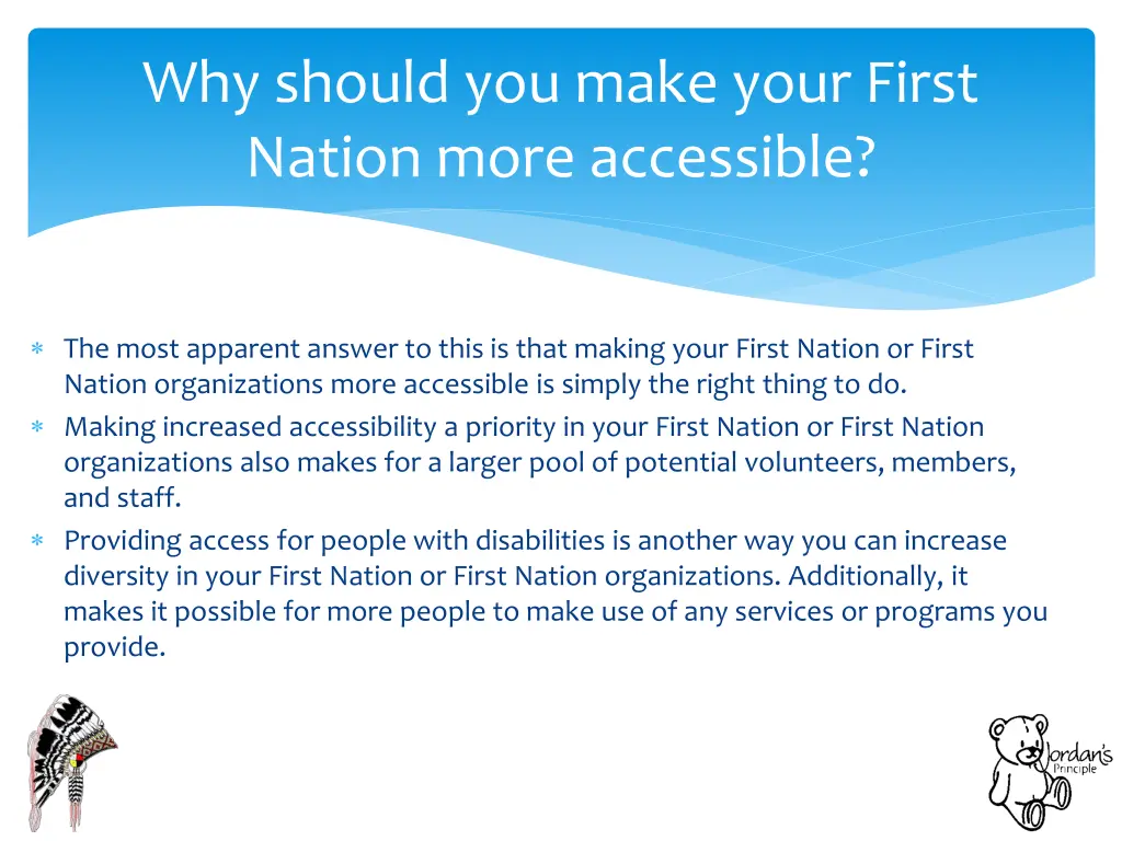 why should you make your first nation more