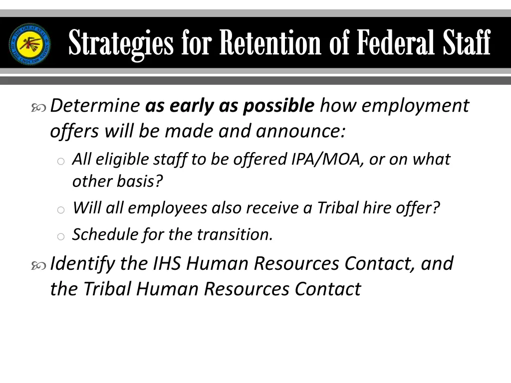 strategies for retention of federal staff