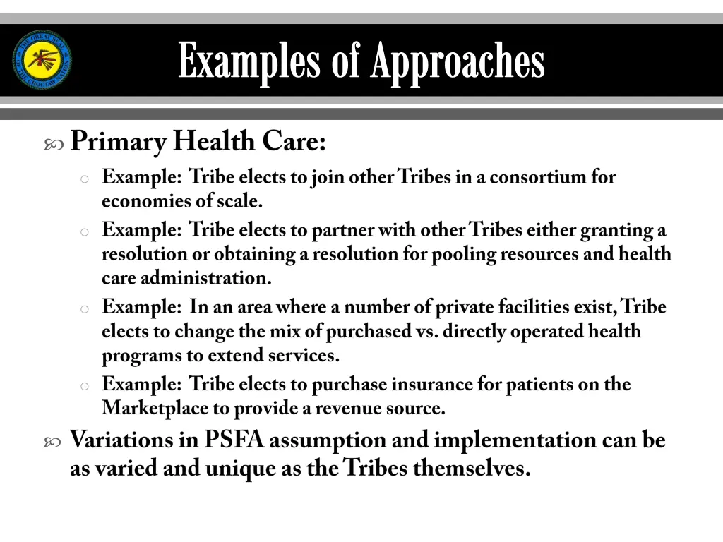 examples of approaches 3