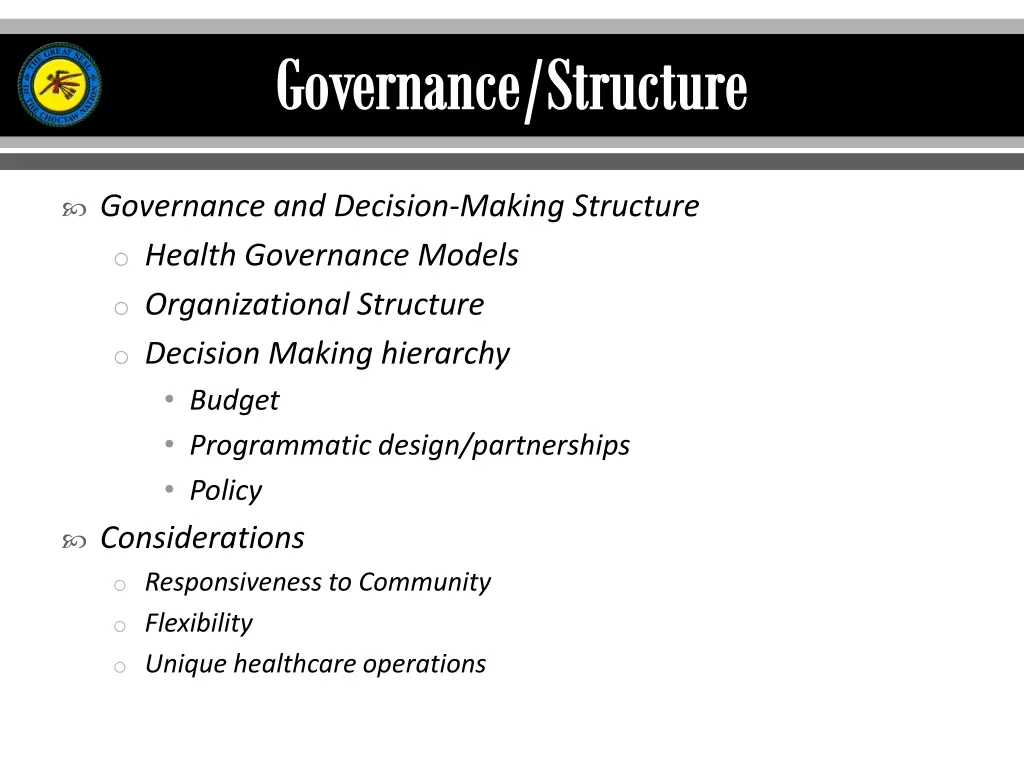 governance structure