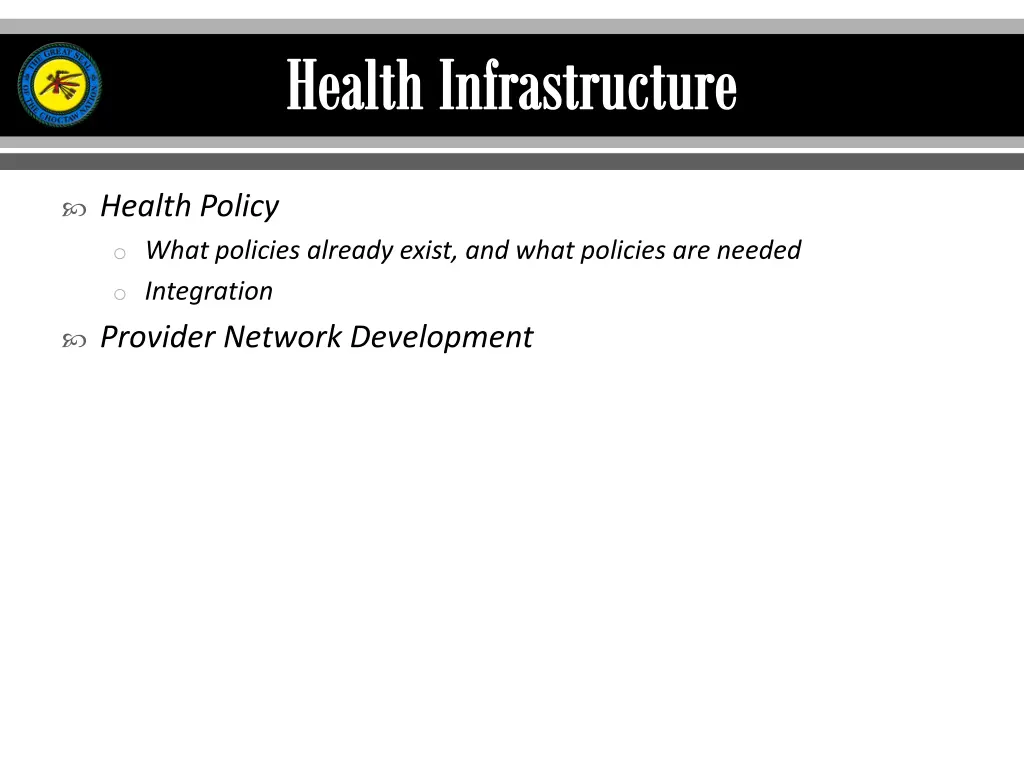 health infrastructure 1