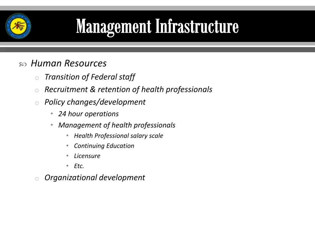 management infrastructure 1