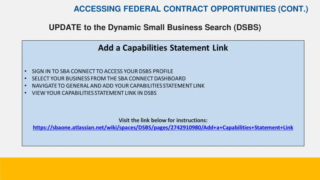 accessing federal contract opportunities cont 10