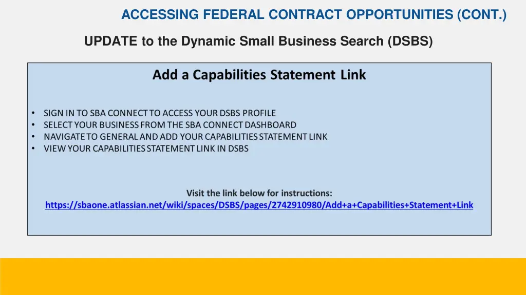 accessing federal contract opportunities cont 9