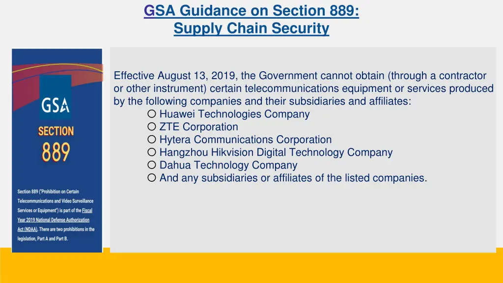 gsa guidance on section 889 supply chain security 1