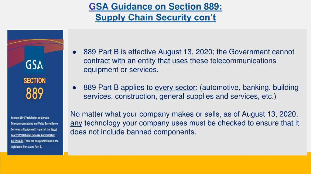gsa guidance on section 889 supply chain security 2