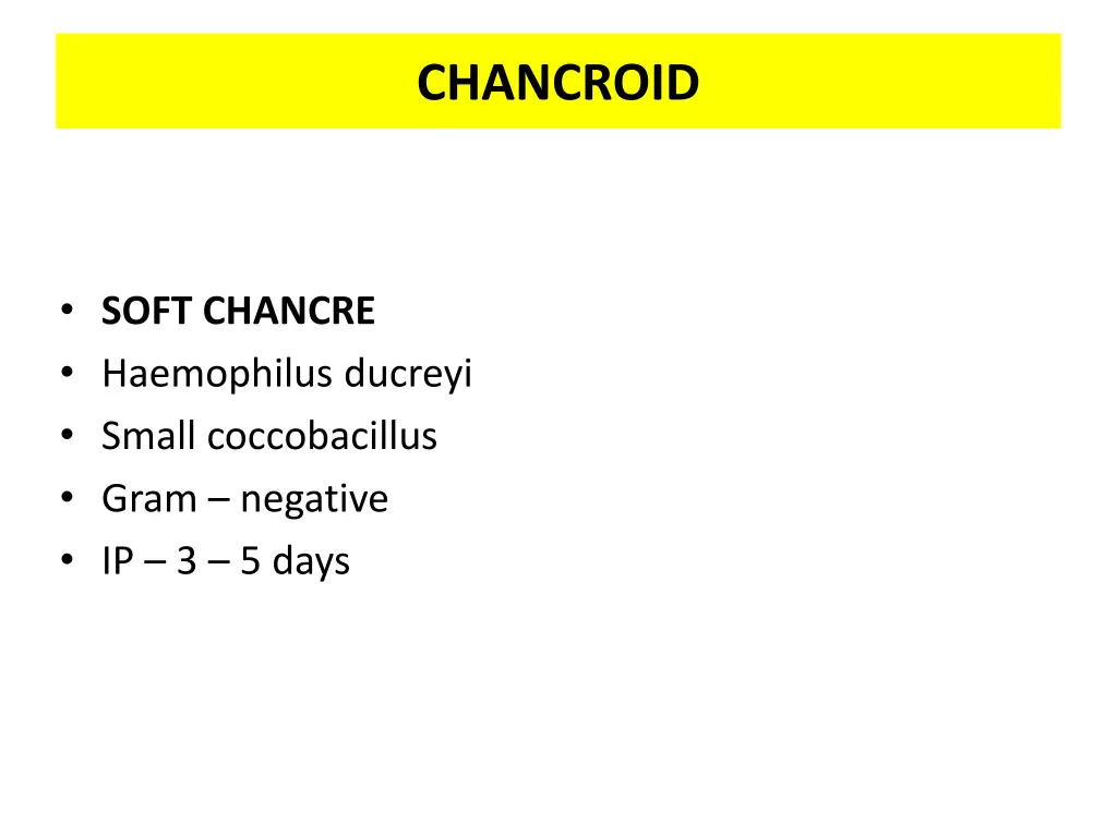 chancroid