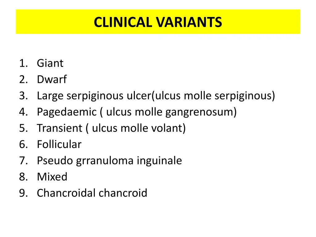 clinical variants