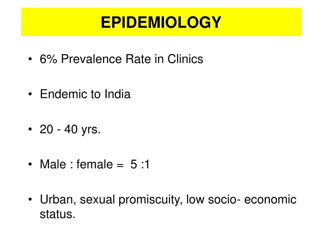 epidemiology