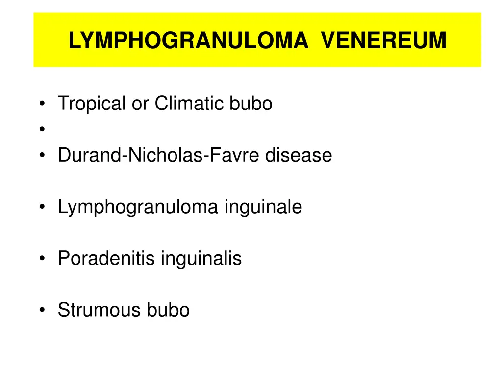 lymphogranuloma venereum