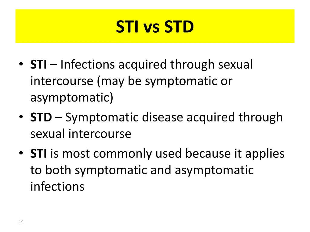 sti vs std