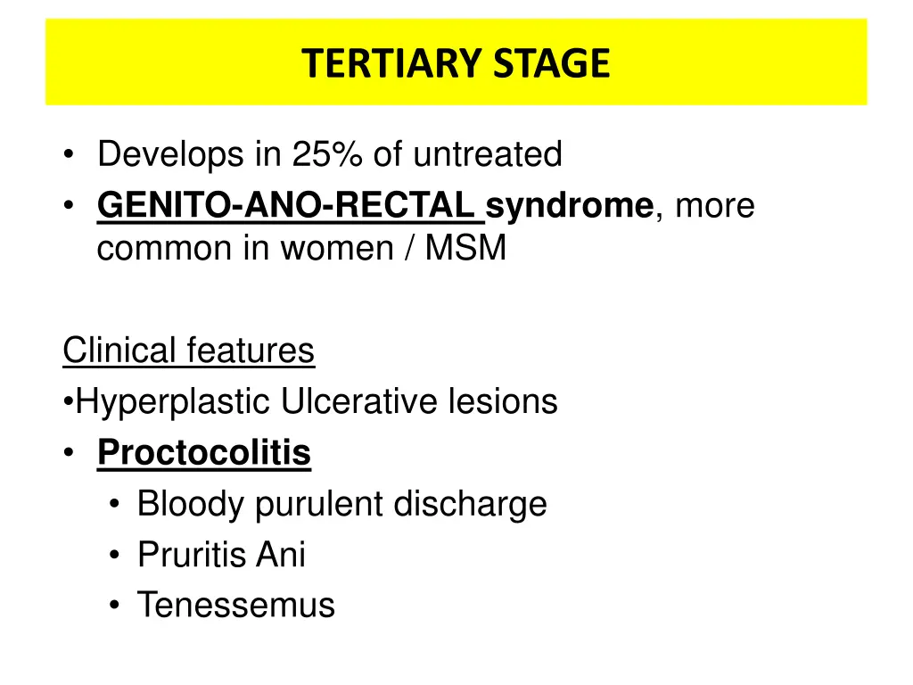 tertiary stage