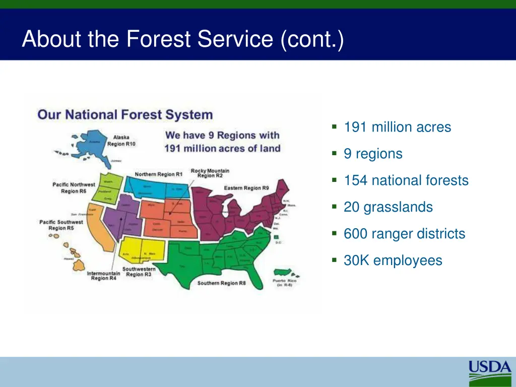 about the forest service cont