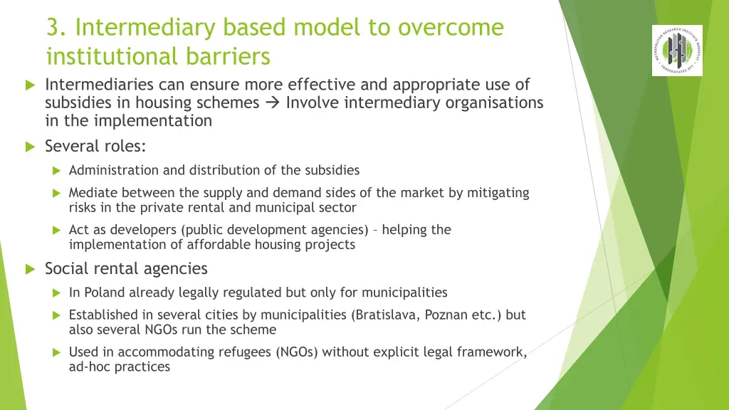 3 intermediary based model to overcome