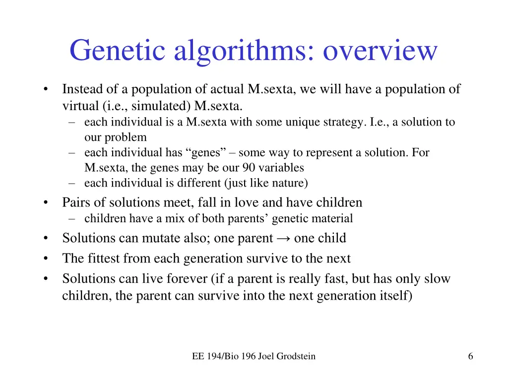 genetic algorithms overview