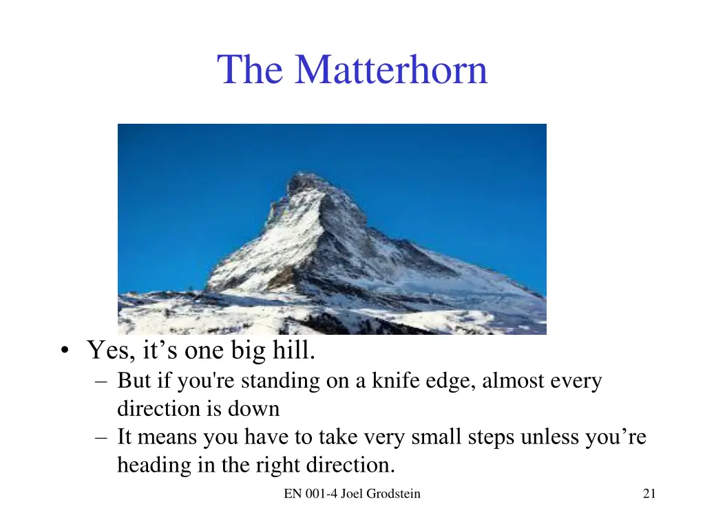 the matterhorn