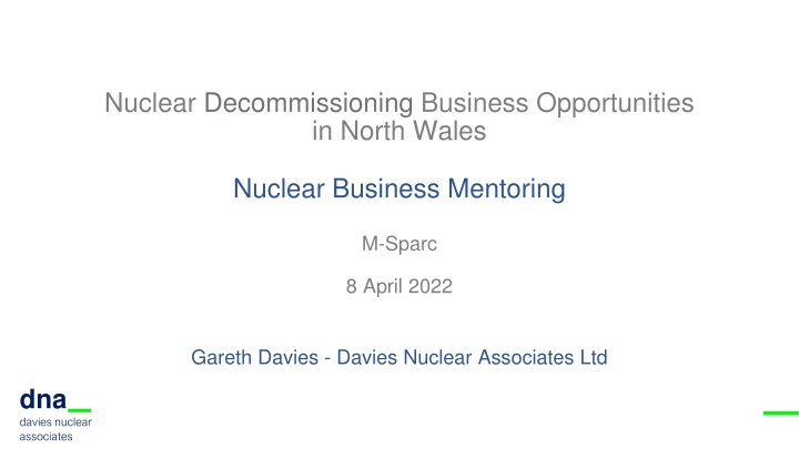 nuclear decommissioning business opportunities