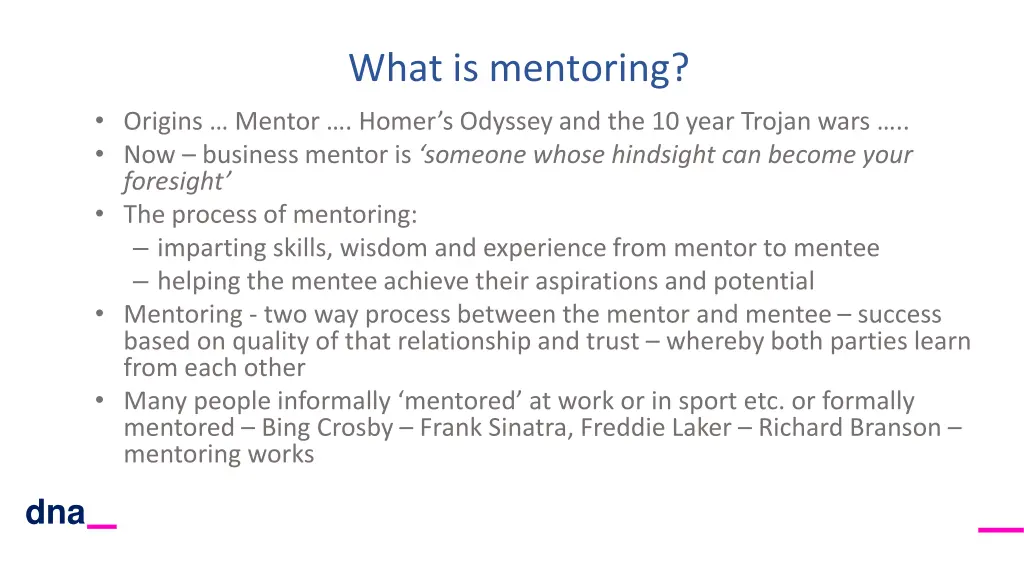 what is mentoring