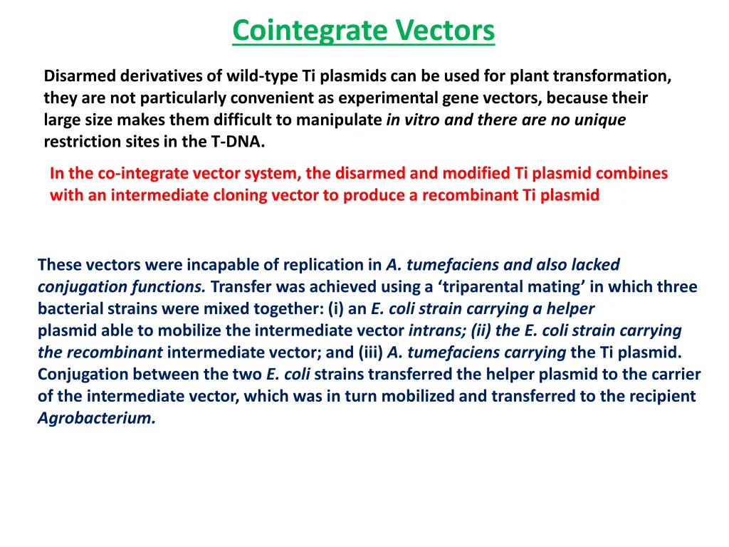 cointegrate vectors