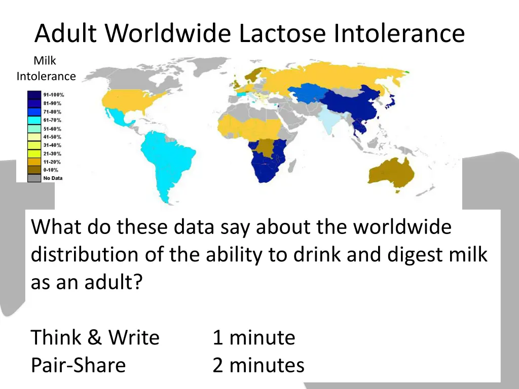 adult worldwide lactose intolerance milk