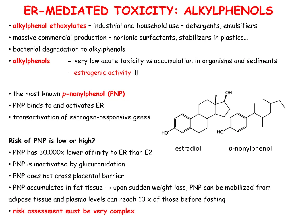 er mediated toxicity alkylphenols alkylphenol