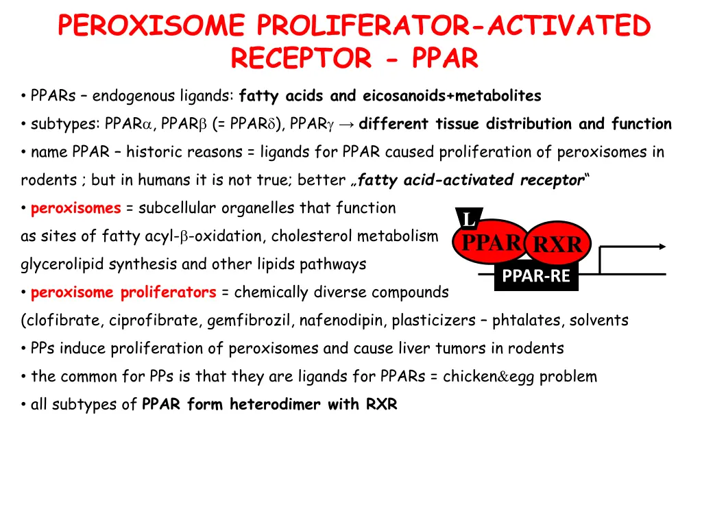 peroxisome proliferator activated receptor ppar