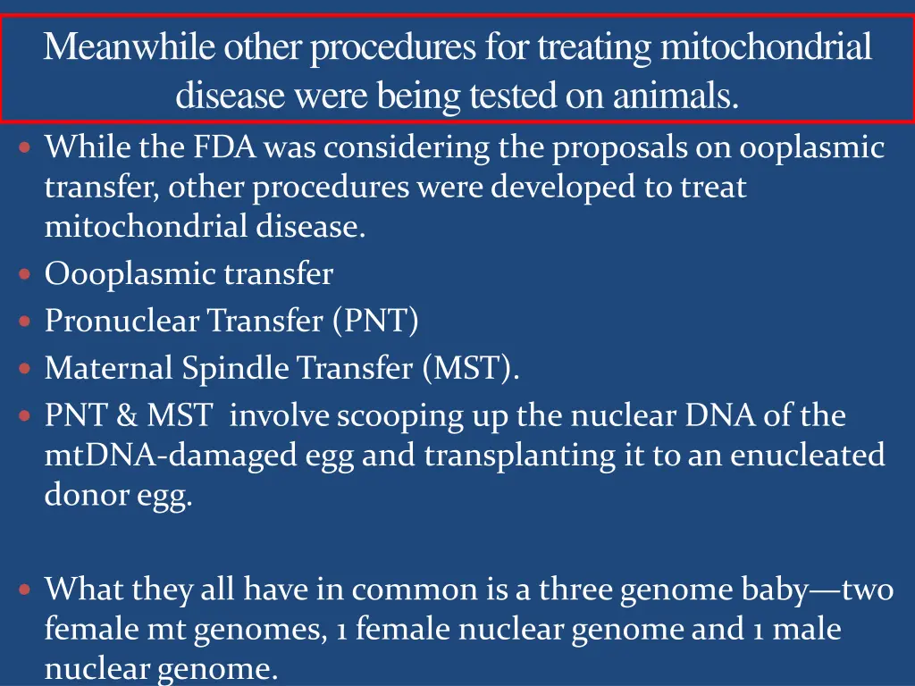 meanwhile other procedures for treating