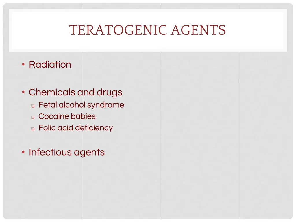 teratogenic agents