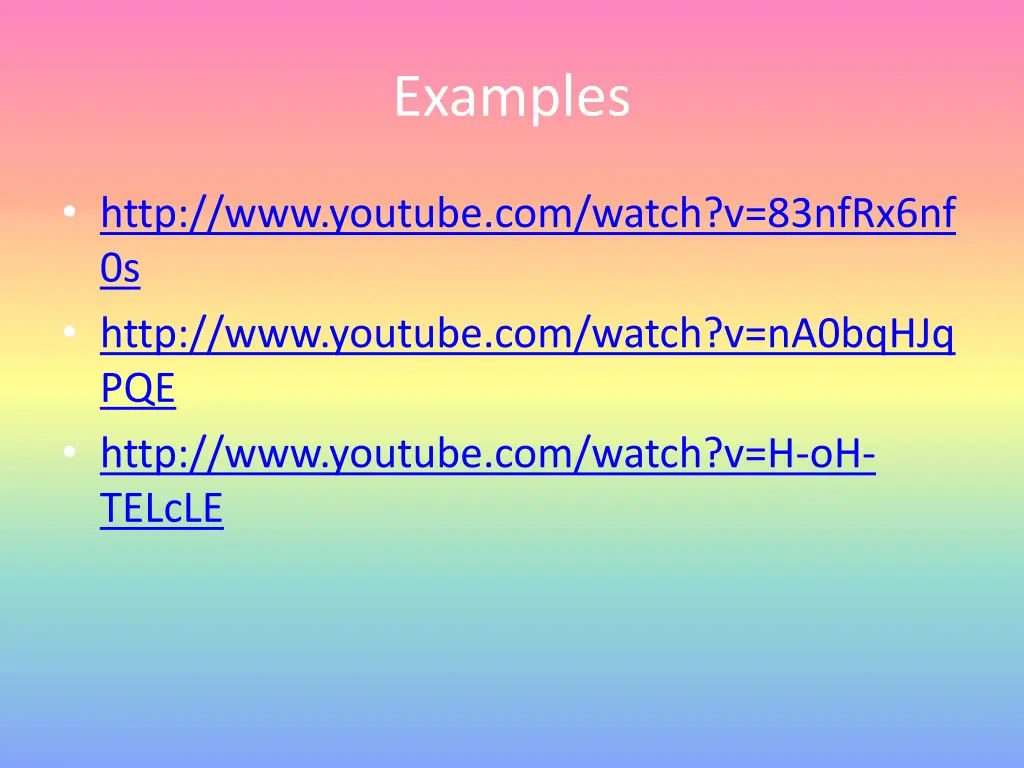 examples