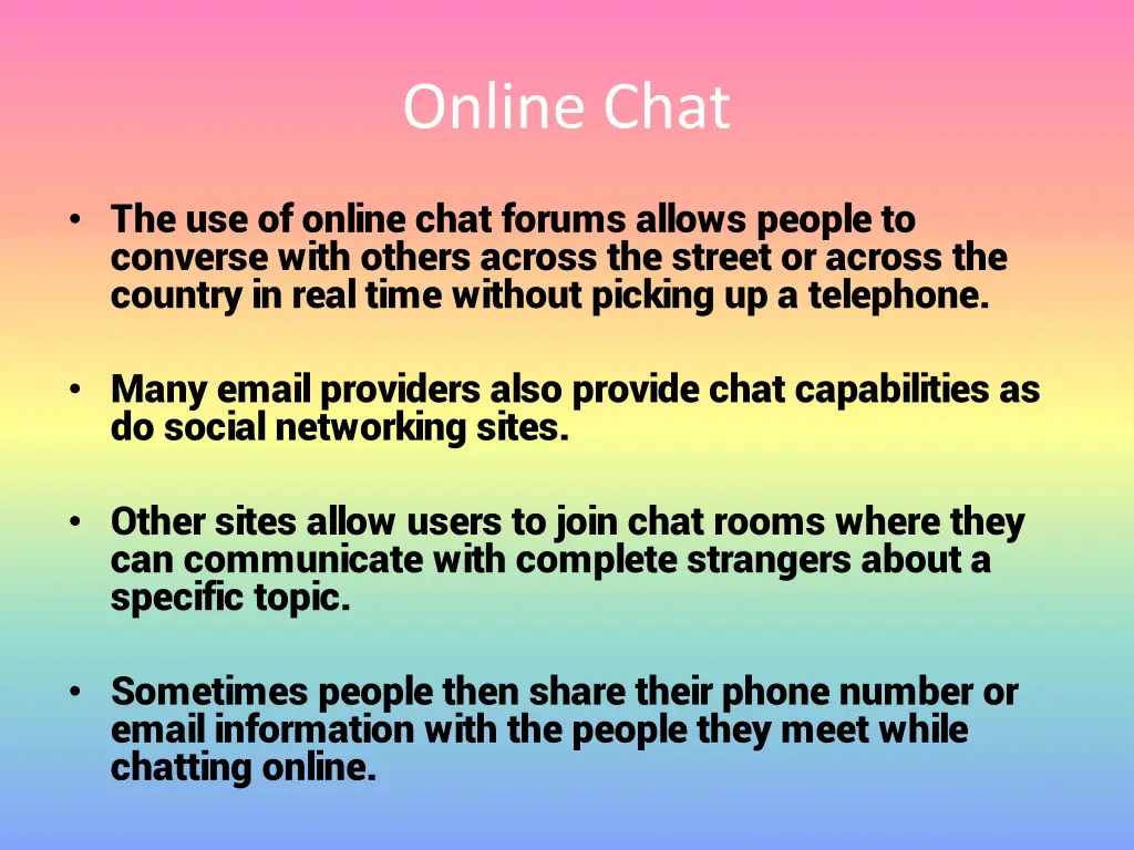 online chat