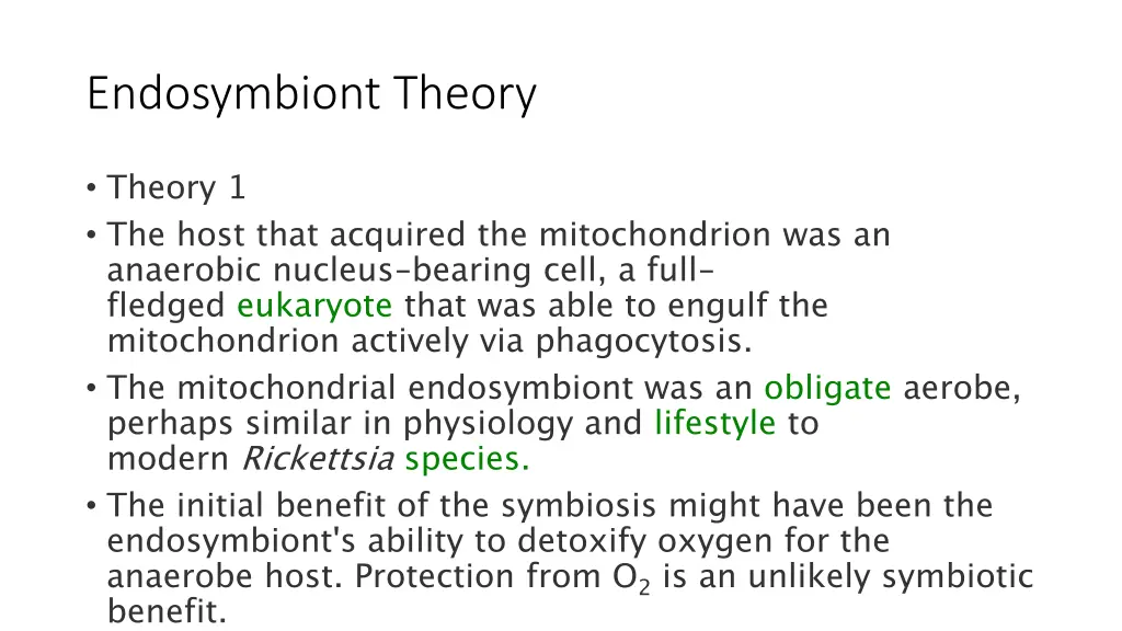 endosymbiont theory